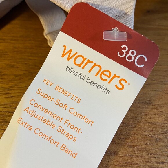 **Warner's** Women's Blissful Benefits Back-Smoothing Comfort Wireless T-Shirt - Picture 6 of 11